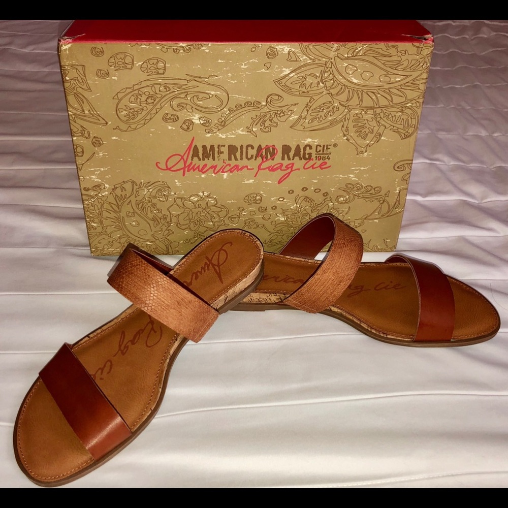 American Rag strappy slides size 10